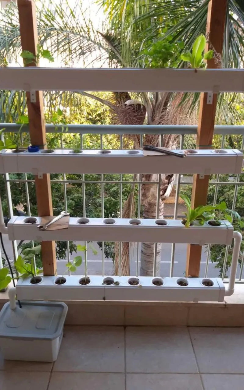 A NatureTech customer's plants growing at home
