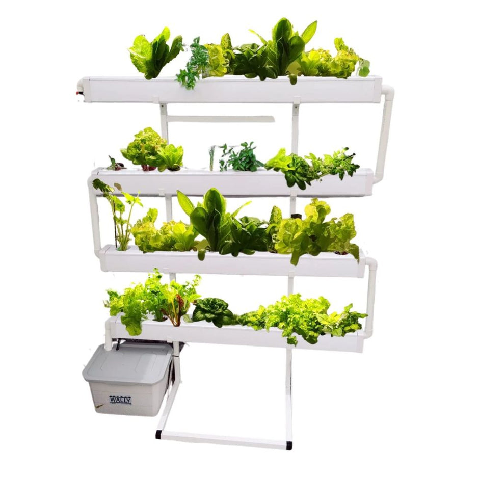 Hydroponics Growing System Kit, 3-Tier 108 Sites UPVC Pipe Hydroponic ...