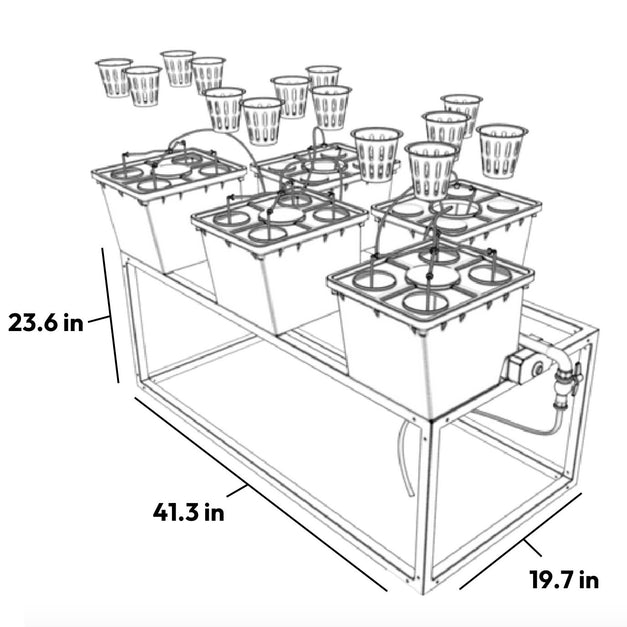 Tobato 5 – Dutch Bucket Hydroponic Growing System