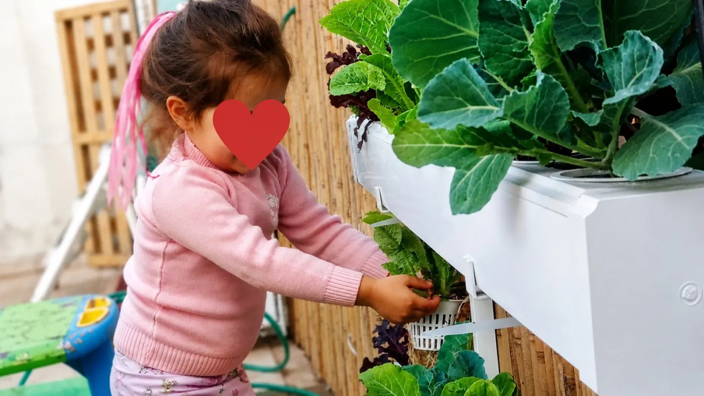 Customer growing with a NatureTech system at home