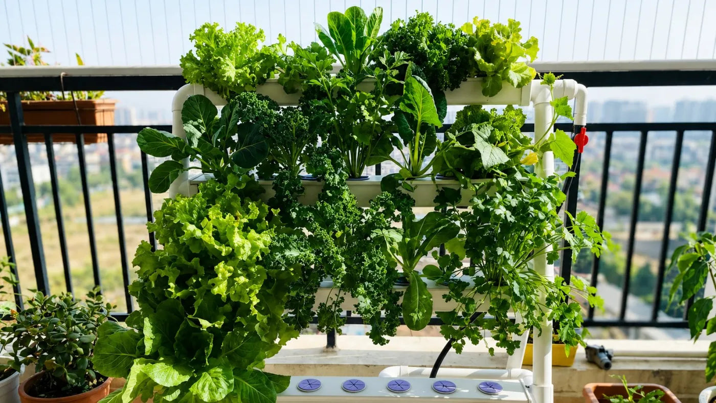Customer growing with a NatureTech system at home