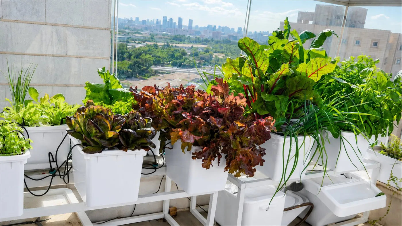 Customer growing with a NatureTech system at home
